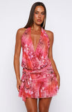 Strobe Lights Mini Dress Sunset Siren