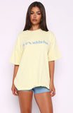 Tropic Rush Oversized Tee Lemon