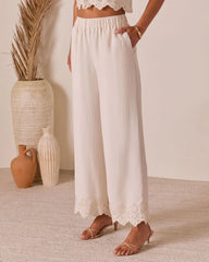 Summer on the Range Eyelet Hem Pants
