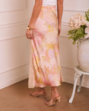 Soft Rise Satin Lace Skirt