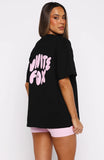 Club 14 Allie Oversized Tee Black