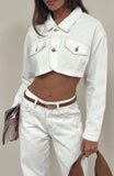 Love You Again Denim Jacket Off White
