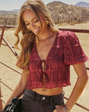 Carmalyn Front Tie Top