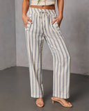 Rubee Striped Wide Leg Pants