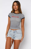 Public Attention Distressed Denim Shorts Glacier Blue