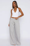 Iris Low Rise Wide Leg Jeans Light Grey