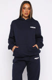 Club 14 Trinity Oversized Hoodie Navy