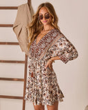 Elinah Caftan Mini Dress