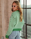 Waldorf Crest Diamond Print Sweater
