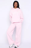 Vibe Too High Wide Leg Sweatpants Pink