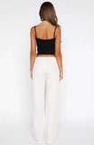 Getting You Close Pants White Pinstripe