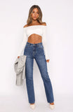 Millie High Rise Bootleg Jeans Dark Blue
