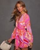 Florentine Printed Fitted Waist Romper