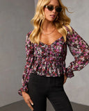 Mayia Peplum Top