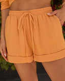 Ocean Kissed Cuffed Drawstring Shorts