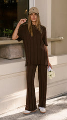 Bayu Knit Top Brown