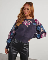 Zandra Floral Sweater