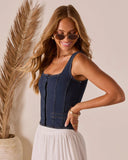 Teslen Denim Tank