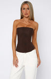 Tell Me A Secret Strapless Bustier Chocolate