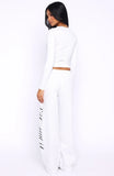 Luxurious Girl Track Pants Grey Marle