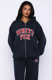 Starting Fresh Zip Front Hoodie Navy