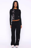 Luxurious Girl Track Pants Black