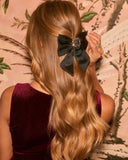 Glima Satin Bow Hair Barrette