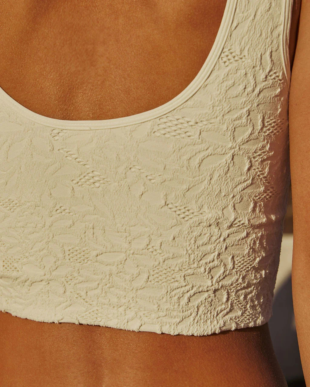 Chloe Lace Floral Crop Top
