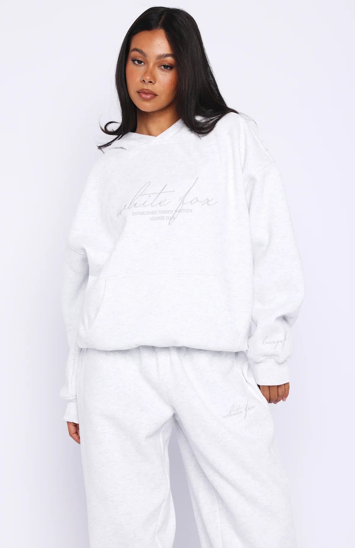 Know What You Want Oversized Hoodie Grey Marle