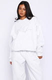 Know What You Want Oversized Hoodie Grey Marle
