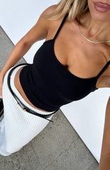 Just Let It Go Singlet Black