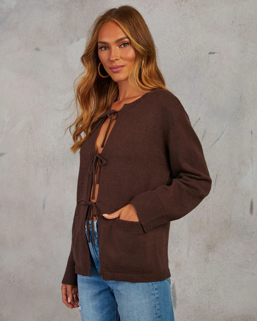 Phoebe Front Tie Cardigan