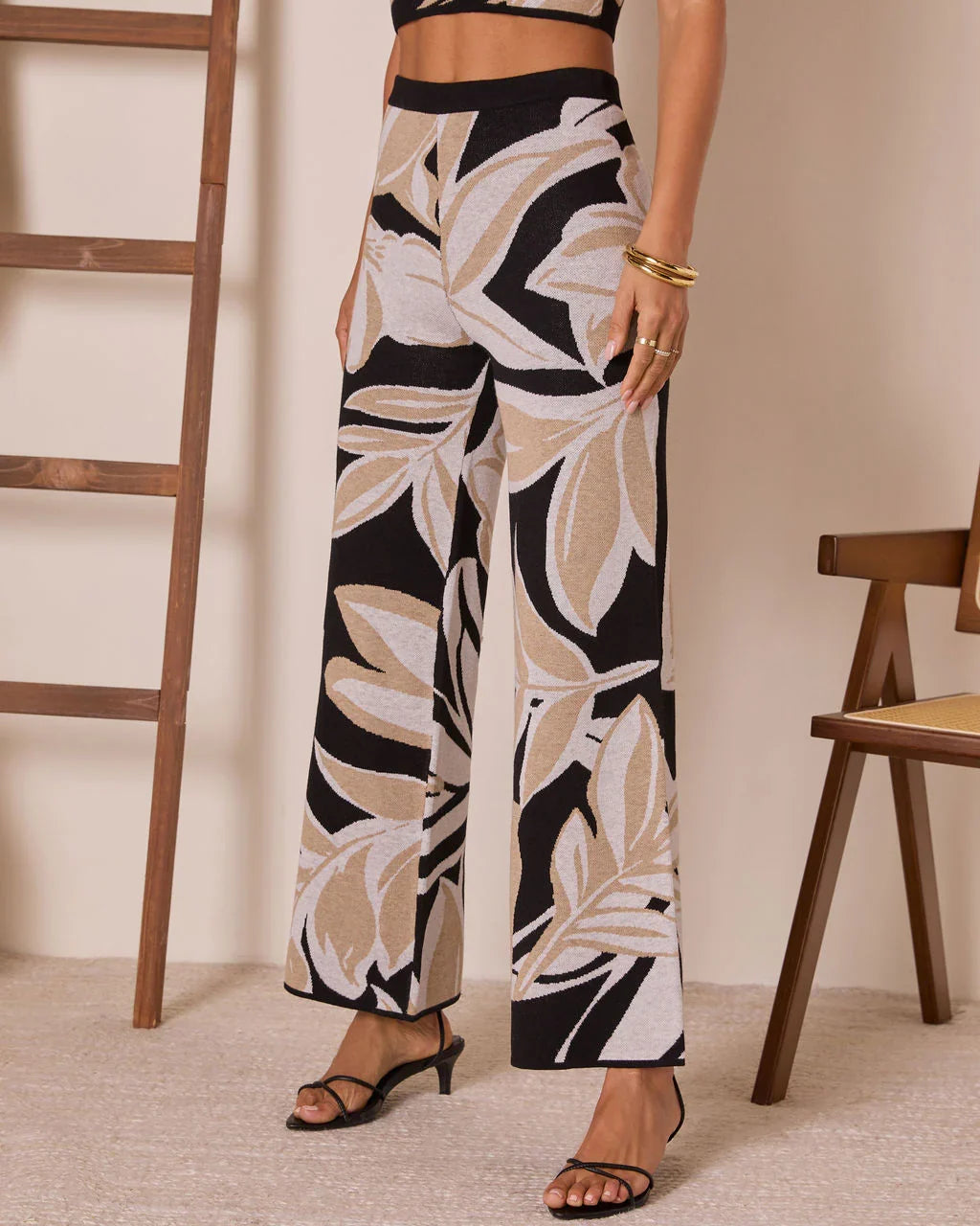 Honey Dust Tropical Knit Pants