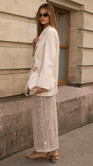 Isa Oversized Blazer Beige