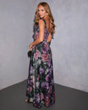 Willow Hour Printed A Line Maxi Dress
