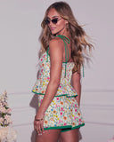 All In Floral Crop Top