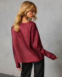 Elzah Ribbed Metallic Sweater