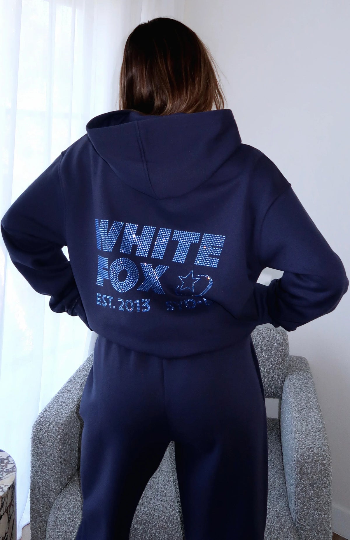 Always Shining Oversized Hoodie Navy
