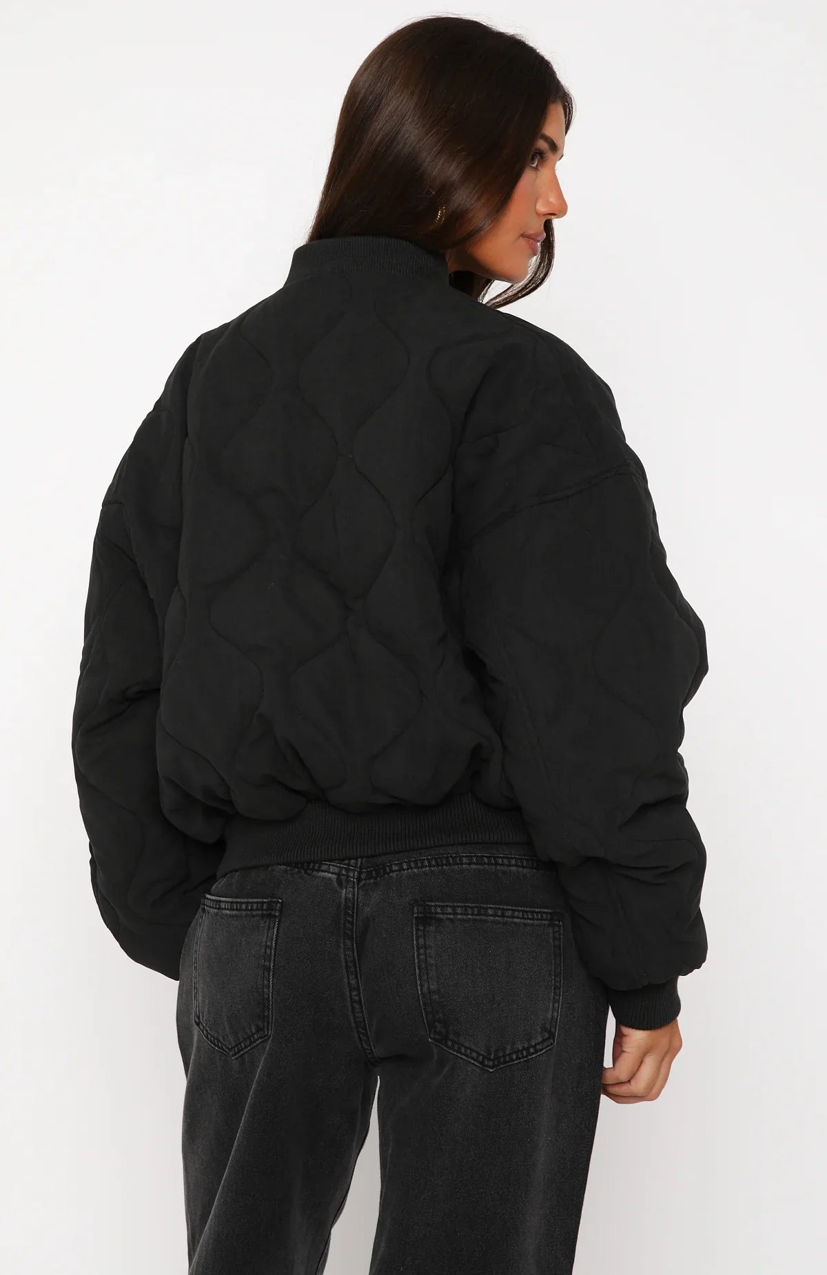Soft Love Bomber Jacket Black