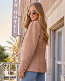 Cabernet Mood Suede Blazer