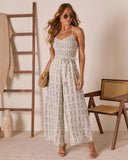 Wild Sage Wide Leg Jumpsuit