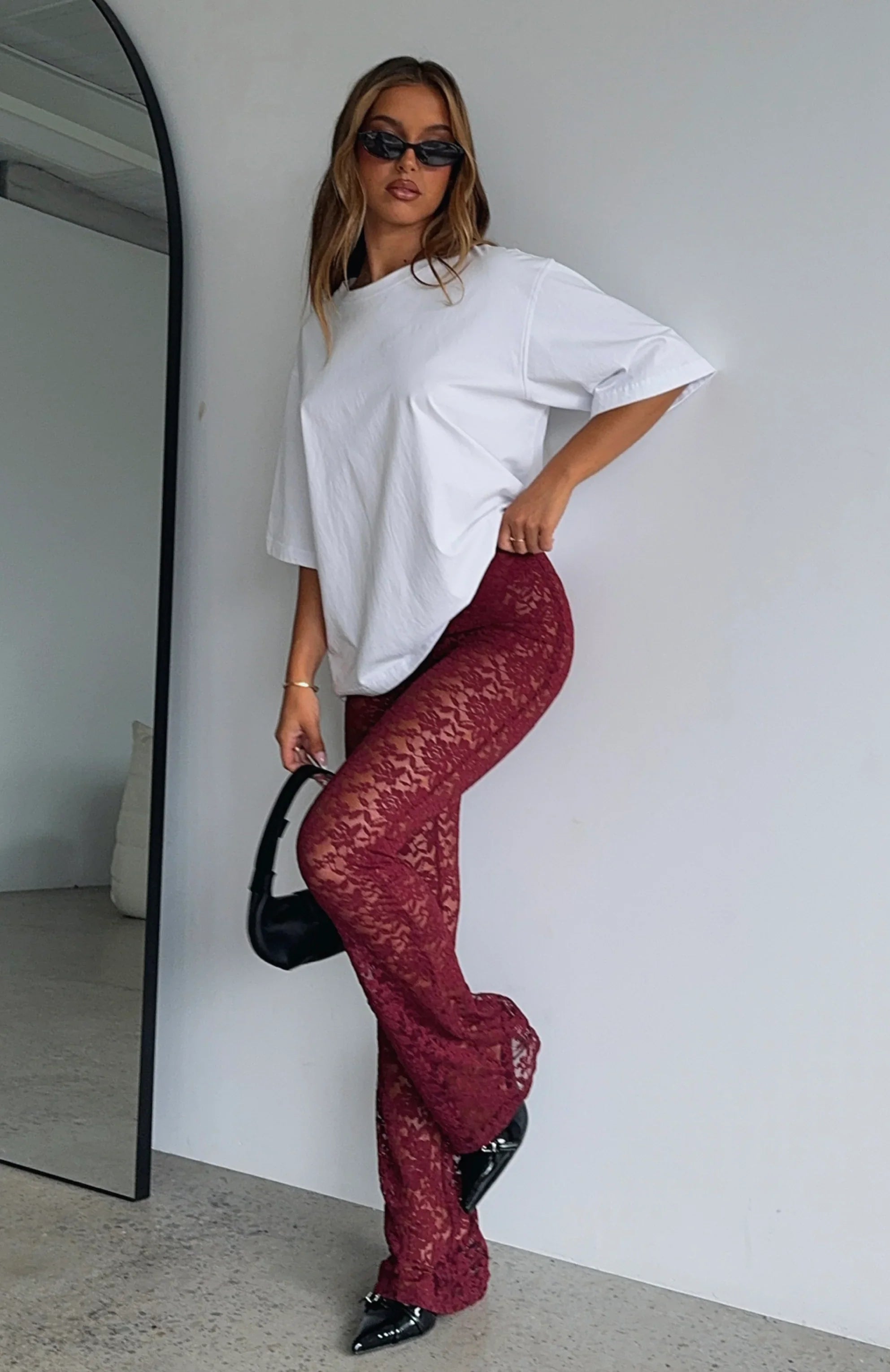 New Era Pants Wine
