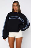 Bring Me Back Knit Sweater Navy