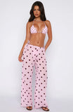 Croatian Coast Pants Pink Polka Dot