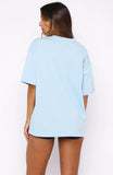 Treasured Memories Oversized Tee Baby Blue