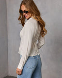 Fresh Feel Linen Button Down Top