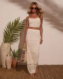 Sip Slow Crochet Cropped Top