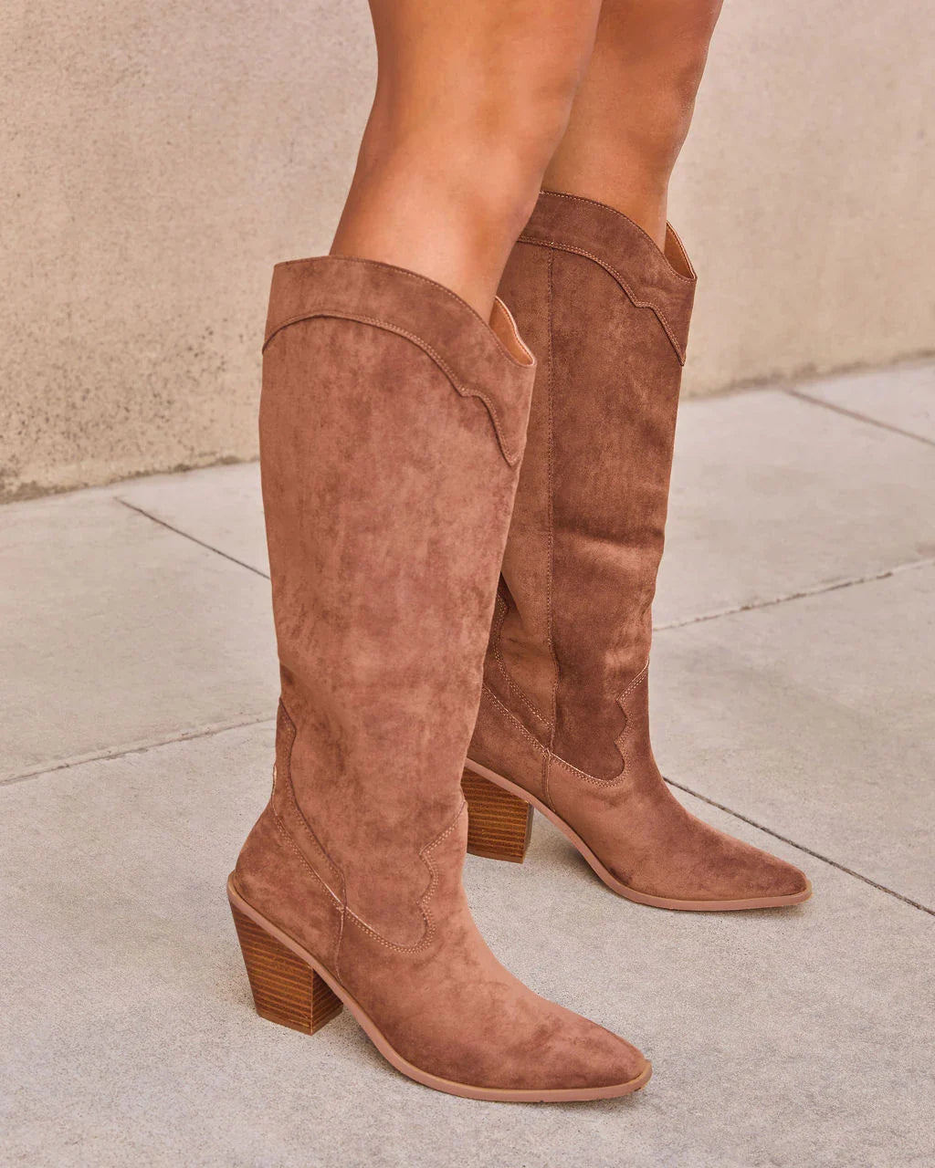 Carlisle Suede Heeled Boots