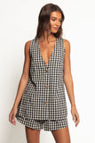 Miller Short Set Black Gingham