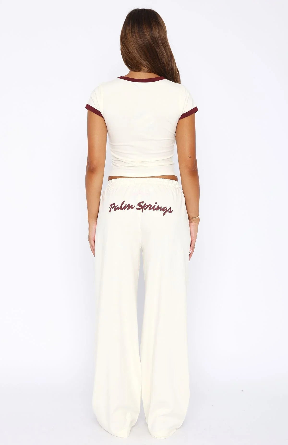 Palm Springs Edition Track Pants Cream